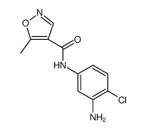 4-Isoxazolecarboxamide, N-(3-amino-4-chlorophenyl)-5-methyl Structure