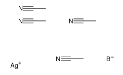 四(乙腈)银(I)四氟硼酸盐结构式