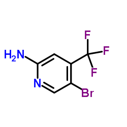 2-氨基-5-溴-4-三氟甲基吡啶结构式