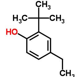 2-叔丁基-4-乙基苯酚结构式