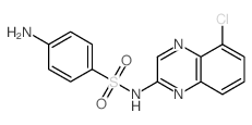 Chloroquinoxaline sulfonamide Structure