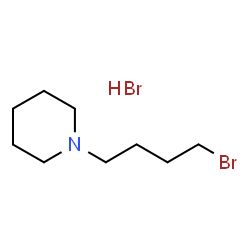 1-(4-溴丁基)哌啶氢溴酸盐结构式
