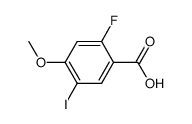 BENZOIC ACID, 2-FLUORO-5-IODO-4-METHOXY- Structure