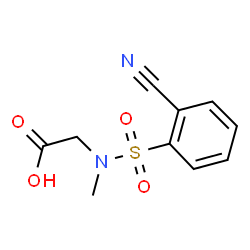 [[(2-氰基苯基)磺酰基](甲基)氨基]乙酸结构式