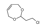 2-(2-chloroethyl)-4,7-dihydro-1,3-dioxepine结构式