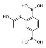 (2-acetamido-4-boronophenyl)boronic acid Structure