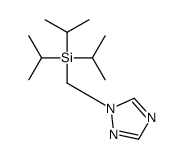 (9ci)-1-[[三(1-甲基乙基)甲硅烷基]甲基]-1H-1,2,4-噻唑结构式