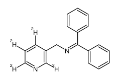 N-(二苯甲基吡啶)-3-(氨基甲基)吡啶-2,4,5,6-d4结构式