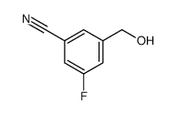 3-Fluoro-5-(hydroxymethyl)benzonitrile Structure