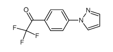 2,2,2-trifluoro-1-[4-(1H-pyrazol-1-yl)phenyl]ethanone Structure