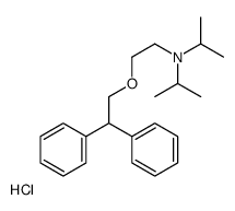 N-[2-(2,2-diphenylethoxy)ethyl]-N-propan-2-ylpropan-2-amine,hydrochloride结构式