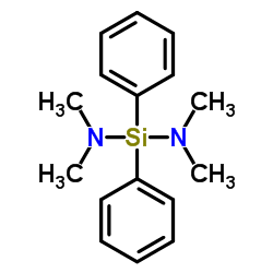 二(二甲氨基)二苯基硅结构式
