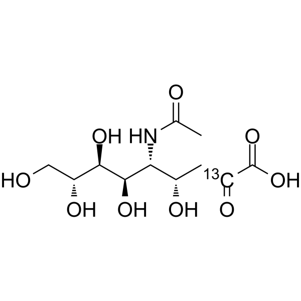 N-Acetylneuraminic acid-13C-1 Structure
