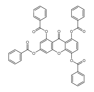 9-oxo-9H-xanthene-1,3,5,8-tetrayl tetrabenzoate Structure