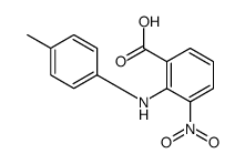 2-(4-methylanilino)-3-nitrobenzoic acid结构式