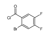 2-溴-4,5-二氟苯甲酰氯结构式