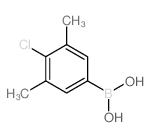 3,5-二甲基-4-氯苯硼酸结构式