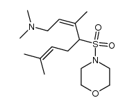 1-dimethylamino-3,7-dimethylocta-2Z-6-diene-4-sulfonic acid morpholide结构式