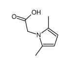 (2,5-二甲基-1H-吡咯-1-基)乙酸结构式