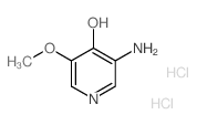 3-氨基-5-甲氧基吡啶-4-醇双盐酸盐结构式