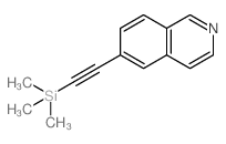 6-(2-(三甲基甲硅烷基)乙炔)异喹啉结构式