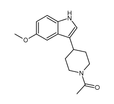 3-(1-acetyl-4-piperidyl)-5-methoxyindole Structure