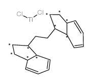 亚乙基双(1-茚基)钛二氯化物结构式