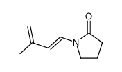 N-((E)-3-methyl-1,3-butadien-1-yl)pyrrolidin-2-one Structure