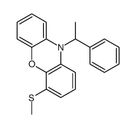 4-methylsulfanyl-10-(1-phenylethyl)phenoxazine Structure