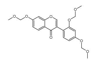 3-[2,4-Bis(methoxymethoxy)phenyl]-7-(methoxymethoxy)-4H-1-benzopyran-4-on结构式