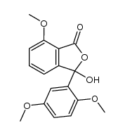 3-(2,5-dimethoxyphenyl)-3-hydroxy-7-methoxy-1(3H)-isobenzofuranone结构式