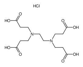 ethylenediamine-N,N,N',N'-tetra-3-propionic acid dihydrochloride salt Structure