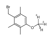 2-(bromomethyl)-1,3,4-trimethyl-5-(trideuteriomethoxy)benzene结构式