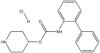 piperidin-4-yl [1,1'-biphenyl]-2-ylcarbamate Hydrochloride Structure