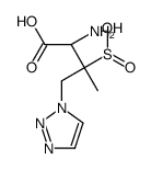 [S-(R *,R *)]-α-氨基-β-甲基-β-亚砜-1H-1,2,3-三唑-1-丁酸结构式
