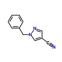 1-苯基-1H-吡唑-4-甲腈结构式