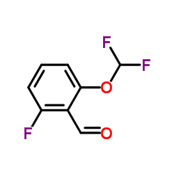2-二氟甲氧基-6-氟苯甲醛结构式