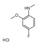 N-Methyl 4-fluoro-2-methoxyaniline hydrochloride structure