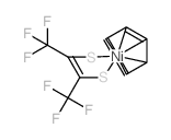 Nickel, (h5-2,4-cyclopentadien-1-yl)[1,1,1,4,4,4-hexafluoro-2-butene-2,3-dithiolato(2-)-kS2,kS3]-结构式