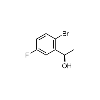 (R)-1-(2-溴-5-氟苯基)乙醇结构式
