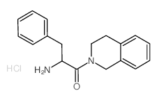 2-Amino-1-[3,4-dihydro-2(1H)-isoquinolinyl]-3-phenyl-1-propanone hydrochloride结构式