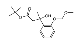tert-butyl 3-hydroxy-3-(2-(methoxymethoxy)phenyl)butanoate结构式