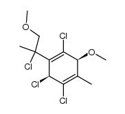 1,3,4-trichloro-2-(2-chloro-3-methoxyprop-2-yl)-6-methoxy-5-methylcyclohexa-1,4-diene Structure