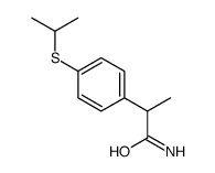 alpha-Methyl-4-((1-methylethyl)thio)benzeneacetamide结构式