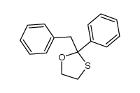 2-benzyl-2-phenyl-1,3-oxathiolane结构式