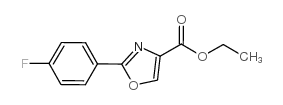 ETHYL 2-(4-FLUOROPHENYL)OXAZOLE-4-CARBOXYLATE Structure
