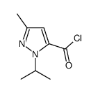 1H-Pyrazole-5-carbonyl chloride, 3-methyl-1-(1-methylethyl)- (9CI) structure