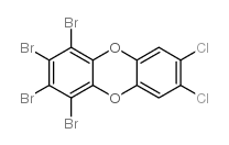 1,2,3,4-TETRABROMO-7,8-DICHLORODIBENZO-PARA-DIOXIN Structure