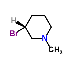 (3R)-3-Bromo-1-methylpiperidine Structure