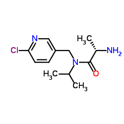 N-[(6-Chloro-3-pyridinyl)methyl]-N-isopropyl-L-alaninamide Structure